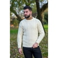 thumbnail image 3 of SAOL 100% Merino Wool Men's Aran Traditional Fisherman Cable Knit Sweater Irish Crew Neck Pullover Made in Ireland, 3 of 11