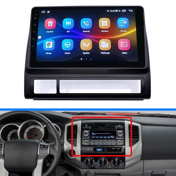 For 2005-2013 Toyota Tacoma 9 inch 2DIN Car Stereo Radio Fascia Dash Frame Trim