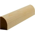 thumbnail image 5 of EWBS11 Baseboard Shoe 3/4" Tall x 1/2" Quarter Round. Unfinished, White Oak, 94", 5 of 8