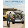 thumbnail image 4 of Heavy Duty Car Ramps Set 8000 LBS Auto Ramp Solid Steel Ramps, Pack of 2, Max Lift Height 8 in (Black, 36" L x 13" W x 9" H), 4 of 9