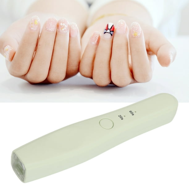 Mini Lámpara Secadora De Uñas De Mano, Mini Lámpara De Curado De Gel De Uñas De Agarre Cómodo, Tamaño Portátil Recargable Por USB Para Uso En Viajes