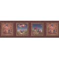 thumbnail image 2 of Hosanna Christian Religious Maroon Wallpaper Border, Roll 15' x 7'', 2 of 3