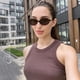 thumbnail image 2 of Gafas de sol ovaladas retro WOWSUN para mujer con protección UV400, 2 of 6