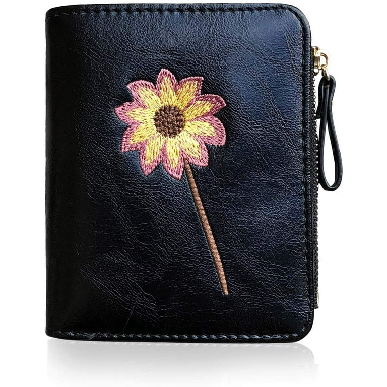 Women's Bifold Wallet Small Credit Card Holder Bag Mini Purse for Teen  Girls US