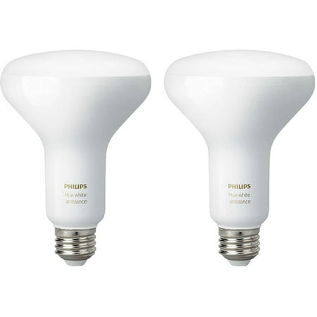 Philips Hue 2pk BR30 White Ambiance LED Bulb