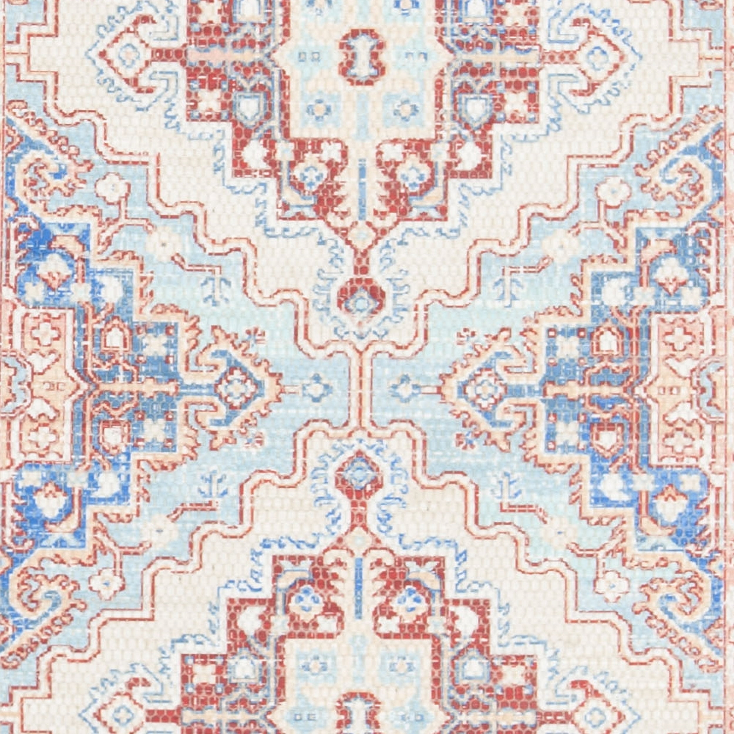 Safavieh Saffron Rug Collection Oriental Geometric Transitional Runner Rug