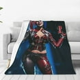 thumbnail image 2 of Harley Quinn Flannel Blanket Ultra-Soft Micro Fleece Throw Blanket For Bed Sofa Couch Car Office Unisex Adult Fuzzy Bed Blanket Cozy Kids Throw Blanket 60"x50", 2 of 8