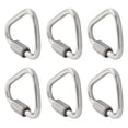 thumbnail image 1 of M3.5 Delta Quick Links Triangle 1/8 Inch,6 Pcs 316 Stainless Steel Triangle Locking Quick Connector, Quick Link Chain Heavy Duty Chain Connector - 330lbs Capacity, 1 of 5