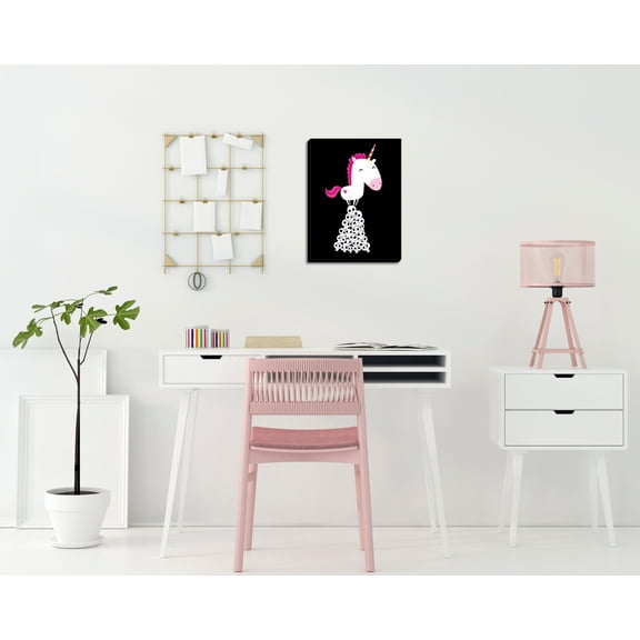 Gango Home Decor Killer Unicorn; One 11x14in Hand-Stretched Canvas