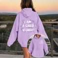 thumbnail image 2 of VeFlora Christian Jesus Hoodies for Girl, Long Sleeve Sweatshirt, Oversized Preppy Bible Verse Faith Graphic Sweatshirts(Purple/10-11 Years), 2 of 4