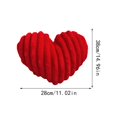 thumbnail image 2 of Dvumao Heart Shaped Pillow Plush Sofa Cushion Decorative for Bed Couch Display, 2 of 5