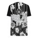 thumbnail image 5 of Fiudx Ofertas Del Día Top/Camisa de Manga Corta con Cuello Redondo y Malla de Encaje Estampada para Mujer, 5 of 5