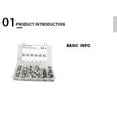 thumbnail image 3 of Scienceny Unids/caja 100, tuerca de coche de acero inoxidable, Kits de tornillos universales para vehículos y camiones, repuestos para Vehículos, repuestos y accesorios Mis, 3 of 6