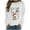White, variant on Sweatshirts for Women Gap Women Christmas Fashion Camouflage Printed Round Neck Shoulder Long Sleeved Sweatshirt Tops