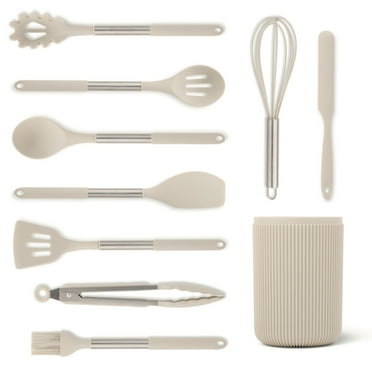 Thyme & Table 10-Piece Silicone Gadget Set - Taupe