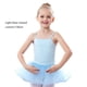 thumbnail image 4 of Sonducket Traje de correa de Ballet de Color sólido para niña, mono de actuación de práctica de baile para niños con falda, ropa, regalo de Vestidos Azul 130cm, 4 of 6