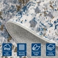 thumbnail image 2 of Extra Large Area Rugs 10x13ft Modern Abstract Faux Wool Rug Ultra-Soft Low Pile Accent Rug Stain Resistant Carpet Machine Washable Rugs for Bedroom with Non Slip Backing, 2 of 5
