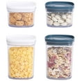 thumbnail image 3 of CAROOTU Plastic Food Storage Jar Tansparent Sealed Coffee Beans Tea Cereal Food Preservation Container Box, 3 of 6