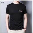 thumbnail image 3 of Camiseta de seda de hielo para hombre, camisetas de manga corta de verano 2023, finas, transpirables, de secado rápido, camisetas holgadas informales con estampado de letras a la moda para hombre, 3 of 5