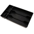 thumbnail image 5 of Home Sundries Organizer Office Statiry Storage Box Jewelry Display Tray, 5 Compartments, Multipurpose Black, 5 of 8