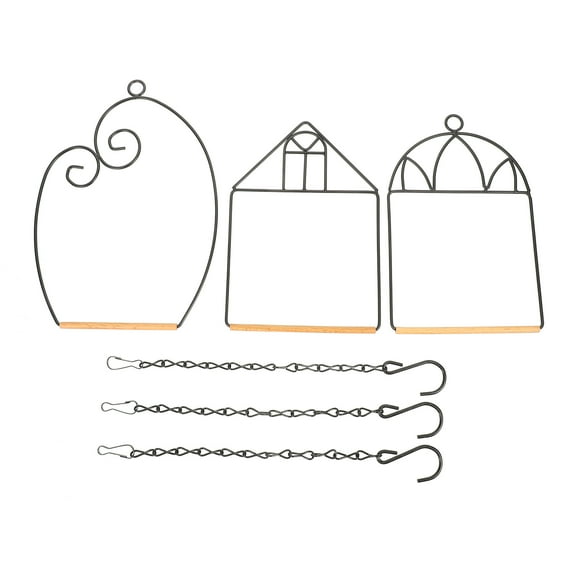 MERRYHAPY Portable Hummingbird Feeder Stand with Iron Frame, Perch for Outdoor Garden, 3 Sets Bird Feeding Station