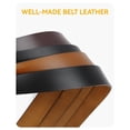 thumbnail image 3 of Cinturón vaquero Western Belt CHAOREN de piel de grano completo para hombre de 1,5 cm, 3 of 7