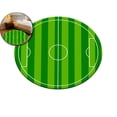 thumbnail image 2 of Sports Area Rug, Football Shaped Floor Mat (24x24 Inch) – Ultra-Soft Sports Theme Area Rug with Backing for Bedroom, Dorm, Hallway & Porch, 2 of 6