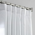 thumbnail image 2 of Half Price Drapes White Italian Faux Linen Hotel Blackout Curtains for Bedroom (1 Panel), 50W X 108L, 2 of 6