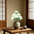 thumbnail image 4 of Artificial Mourning Chrysanthemum 9 Stems, Fake Sacrificial Flowers for Cemetery Graveside Memorial Decoration, 4 of 7