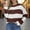 *Brown, variant on ClodeEU Women's Striped Drop Shoulder Sweater ,Crewneck Long Sleeve Pullover,Knit Sweaters Pullover Top Black,Womens Plus S