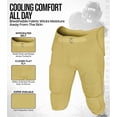 thumbnail image 2 of Exxact Sports Proline Men's Integrated Football Pants with 7 Flex Pads, Lightweight Football Practice Pants for Protection (A2XL, Vegas Gold), 2 of 7