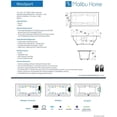 thumbnail image 3 of Malibu Home Westport Rectangle Whirlpool Bathtub 72"x 40"x 22" in Biscuit, 3 of 4