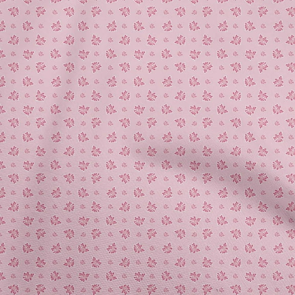 oneOone Velvet Rose Pink Fabric Floral Quilting Supplies Print Sewing Fabric By The Yard 58 Inch Wide