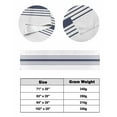 thumbnail image 6 of Xipuska Blue Vertical Striped Bed Runners for Cal King Size Bed, Decorative Bed Throws for Foot of Bed, White Minimalist Modern Bed Runner Sofa Throw Bedding Scarf Protector Slipcover for Bedroom, 6 of 6