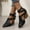 Black, variant on Womens Block Heels Dress Shoes, Pointed Toe High Heeled Back Zipper Ladies Fashion Pump Sandals Black US9
