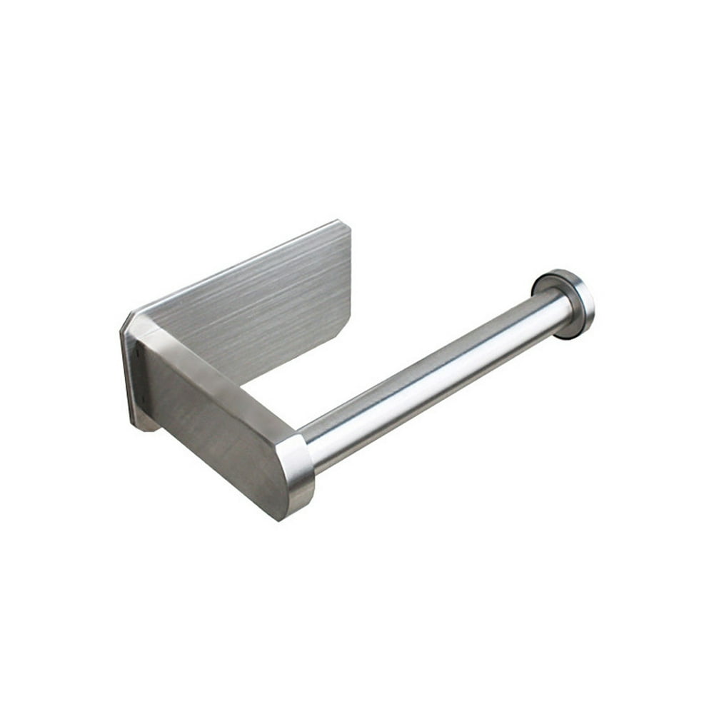 Self Adhesive Toilet Paper Holder for Bathroom Stick on Wall Stainless Steel