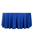 thumbnail image 3 of BalsaCircle 120 in Royal Blue Premium Scuba Polyester Round Tablecloth Party Linens Wedding Events Decorations Supplies, 3 of 8