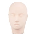 thumbnail image 5 of de cabeza de silicona para pestañas, tacto suave, herramientas de práctica de párpados, cabeza de maniquí de cabeza de práctica para injertar shamjiam Cabeza de práctica, 5 of 5