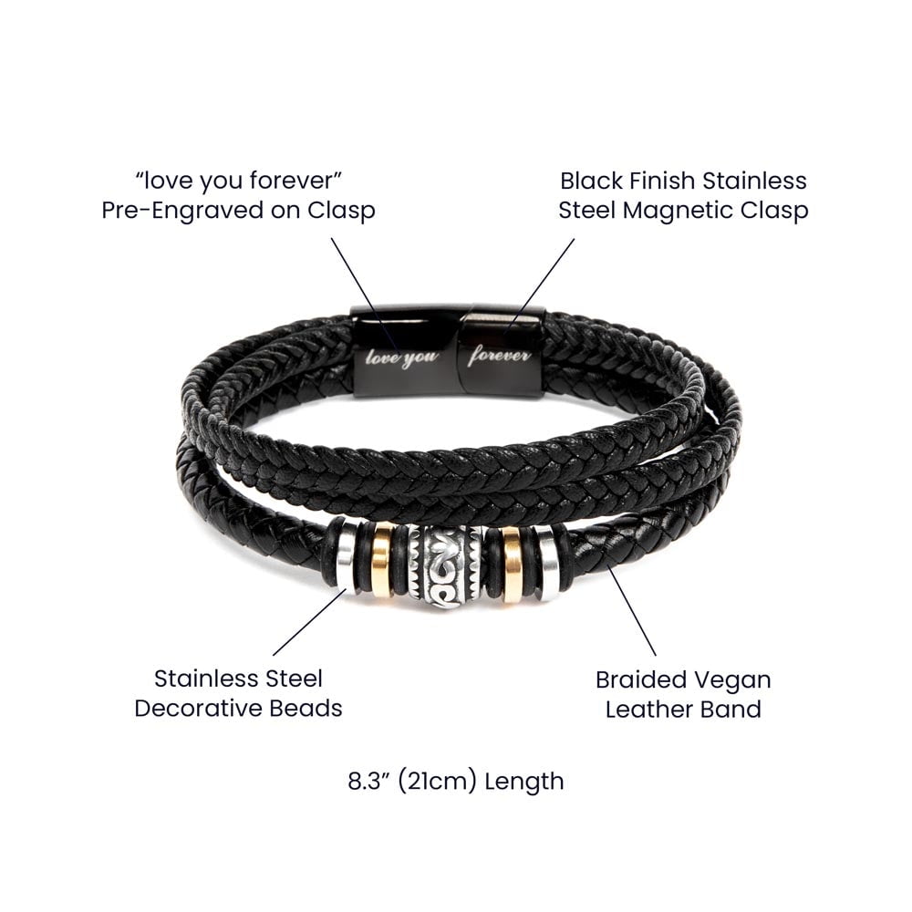 To My Dad You Are The Love You Forever Bracelet