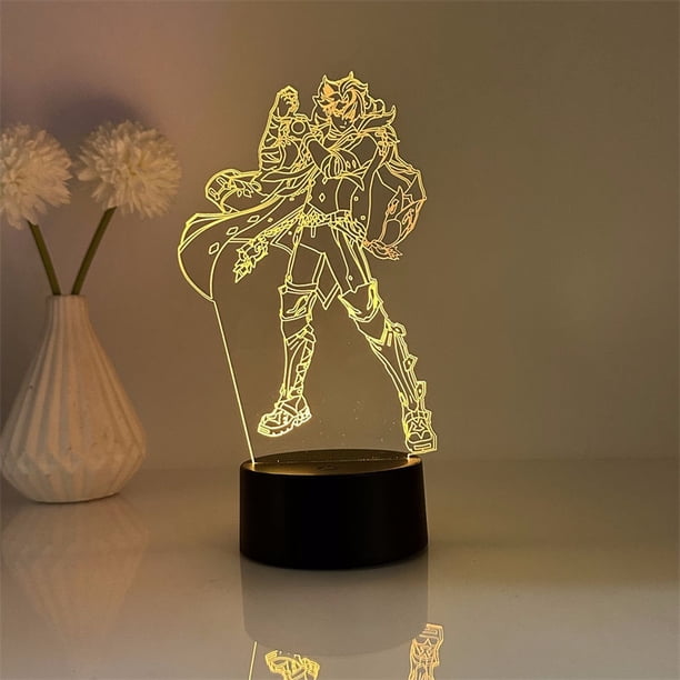Luz nocturna LED 3D Plants vs Zombies Wriothesley con cambio de color