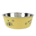 thumbnail image 2 of Non-Slip Stainless Steel Pet Bowl for Feeding and Watering Dogs or Cats Dual-Purpose Durable Food Dish with Easy-Clean Surface, Yellow, 2 of 3