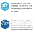 thumbnail image 3 of Super Bright Xenon White 18-SMD Full LED License Plate Light Kit For BMW 1999-2003 E39 525i 528i 530i 540i Touring Wagon (Not For Sedan), 3 of 7