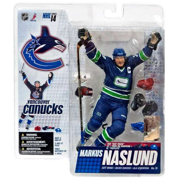 McFarlane NHL Sports Picks Series 14 Markus Naslund Action Figure (Retro Blue & Green Jersey Variant)