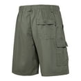 thumbnail image 3 of Ketyyh-chn99 Cargo Shorts Relaxed Fit Men's Casual Pants Shorts Cotton Drawstring Summer Beach Stretch Golf Shorts Green,XL, 3 of 4