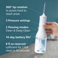 thumbnail image 5 of Philips Sonicare Cordless Power Flosser 3000 - Water Flosser with Innovative Quad Stream Technology, Oral Irrigator with 2 Flossing Modes and 3 Pressure Levels, Ipx7 Waterproof, White, HX3826/21, 5 of 16