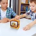 thumbnail image 5 of Kumdkdwn DIY Wooden TV Puzzle, Light-Up Architectural Model Building Kit, City Theme, 213 Pcs, LED, Educational STEM Toy, Gift for Teens Adults, Home Desk Decor, 8.1x7.3x2in, 5 of 5
