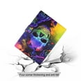 thumbnail image 5 of ELEHOLD Flip Leather Case for iPad 10th Generation 10.9" (2022) with Printed Pattern Card Slots Anti-Slip Strip Auto Wake/Sleep Kickstand Function Shockproof Folding Case,Skull, 5 of 6