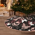 thumbnail image 6 of Daiia Butterfly Drawing Merry Christmas Tree Skirt , Xmas Large Lace-up Tree Skirt, Santa Snowflakes Rustic Home Decorations New Year Party Farmhouse Decor-30", 6 of 7