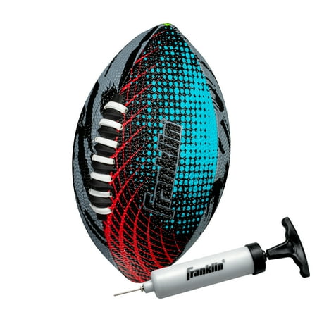 Franklin Sports MYSTIC Mini Football - Kids Mini Sized Football - Soft Foam Cover - Extra Grip Laces - Perfect for Kids - Air Pump Included