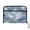 Blue Plaid Pattern, variant on Accordion File Organizer with Zip Closure 13 Pockets Expanding File Folder Letter A4 Paper Document Organizer for Home Office Blue and White Batik Pattern